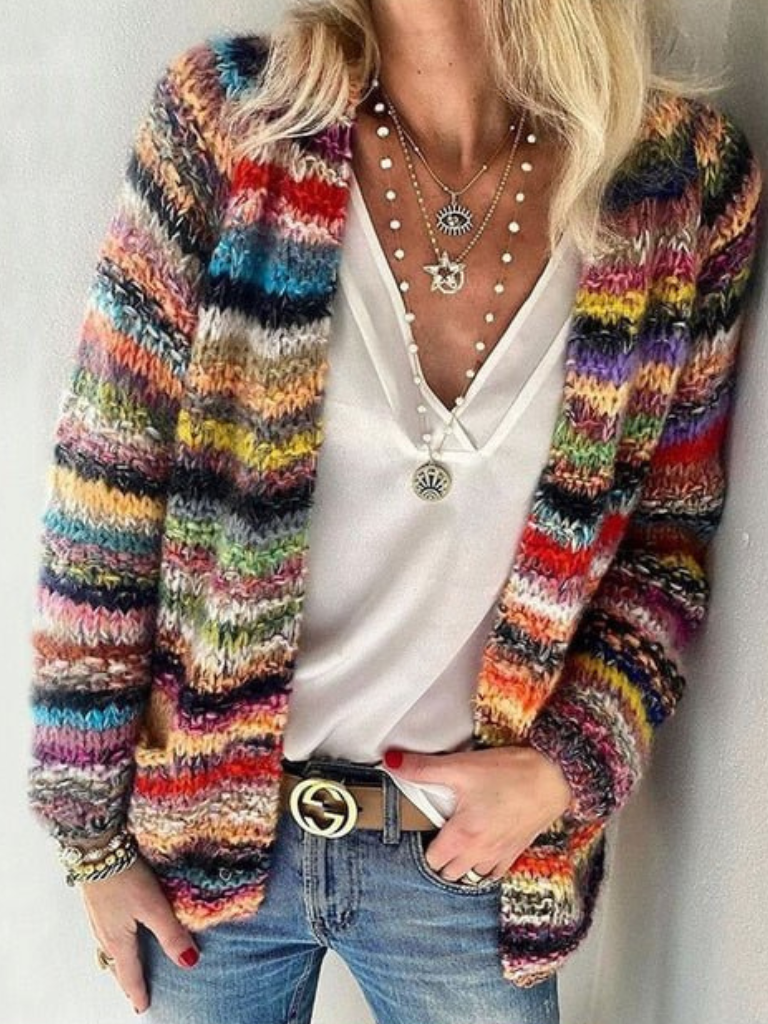 Charlotte | Vibrant Layers Cardigan