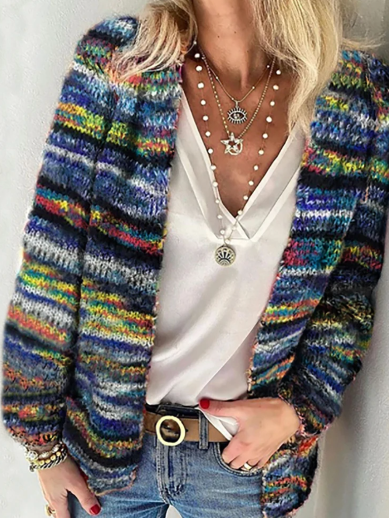 Charlotte | Vibrant Layers Cardigan