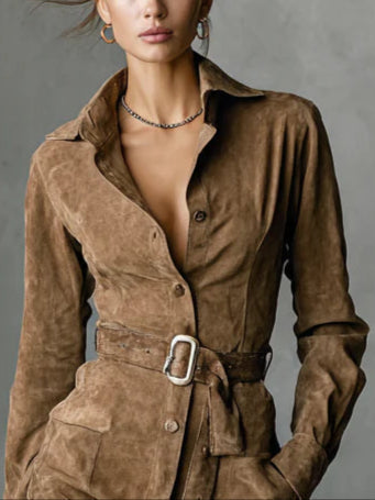 Aveline - Classic Button-Up Dress