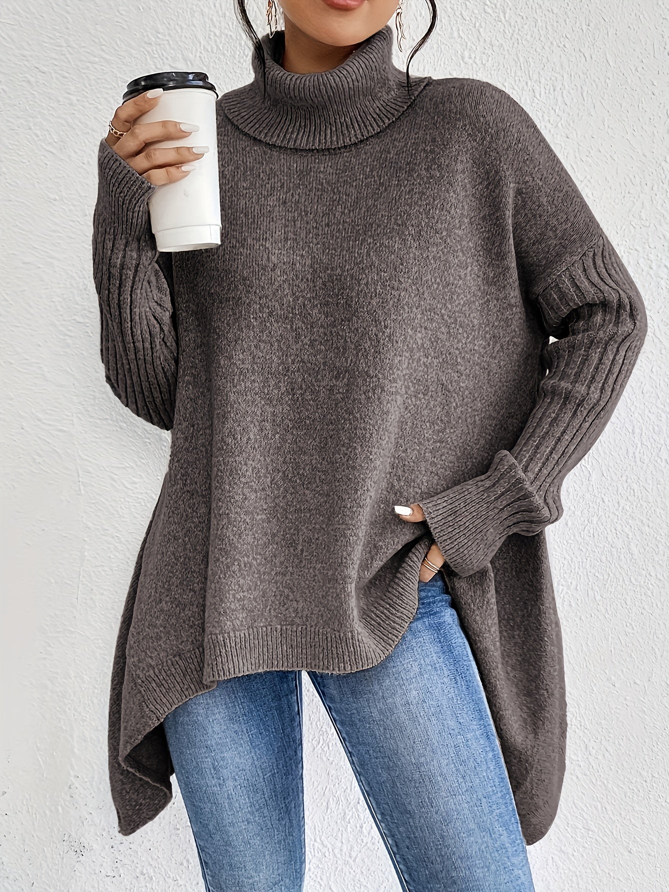 Audrey | Luxe Turtleneck Poncho