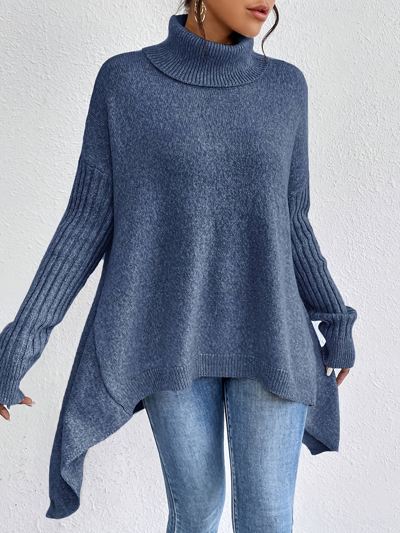 Audrey | Luxe Turtleneck Poncho