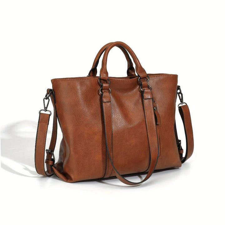 Rania | Classic Leather Tote Bag