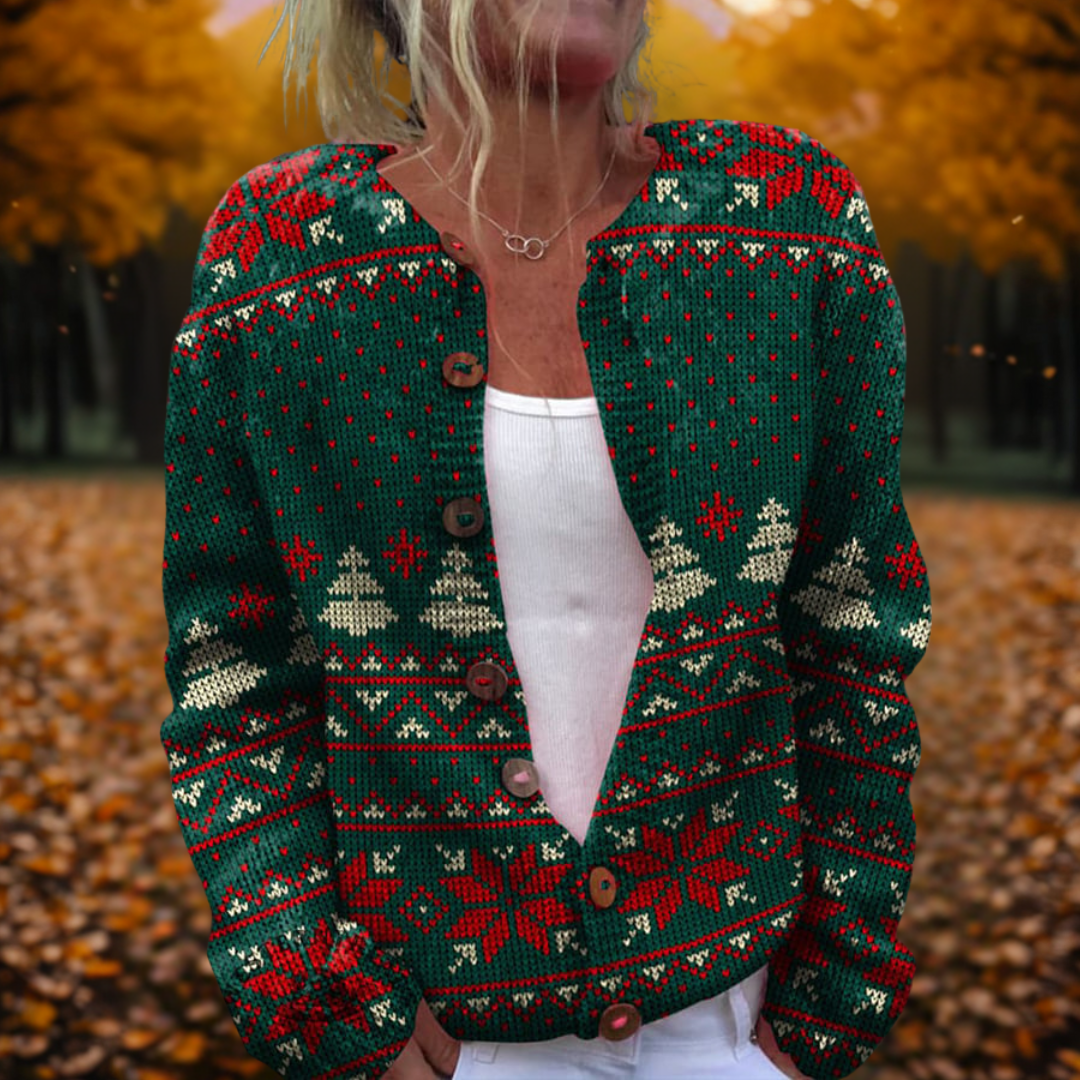 Bea - Festive Tree Cardigan