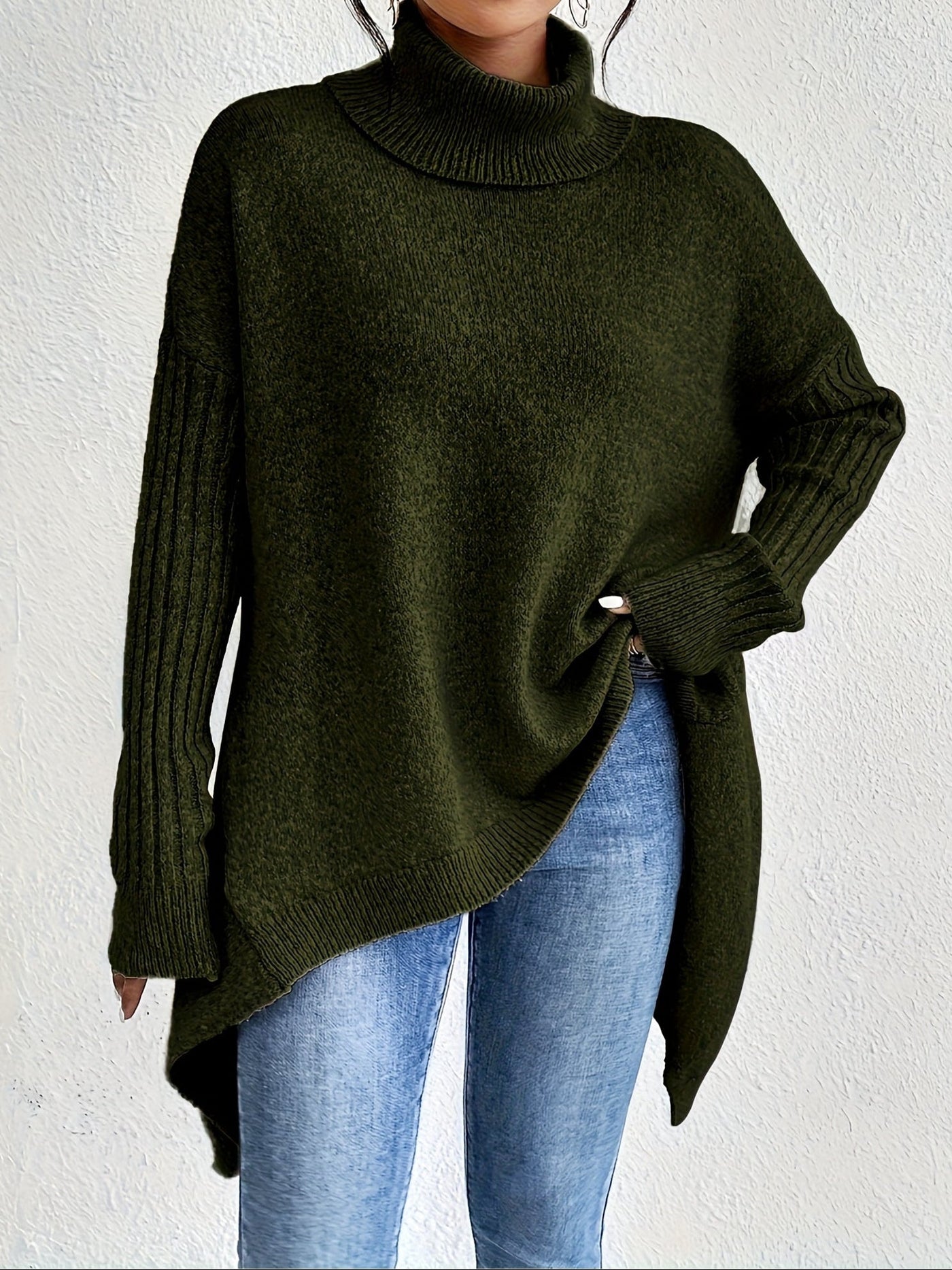 Audrey | Luxe Turtleneck Poncho