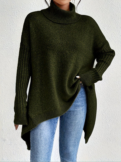 Audrey | Luxe Turtleneck Poncho