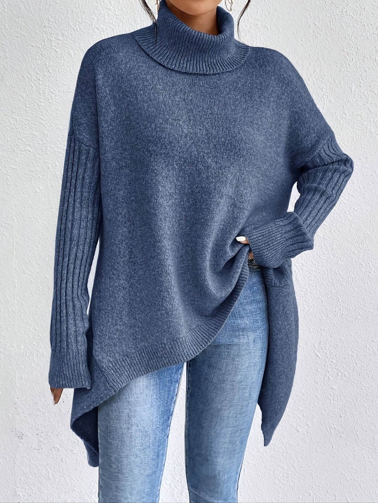 Audrey | Luxe Turtleneck Poncho
