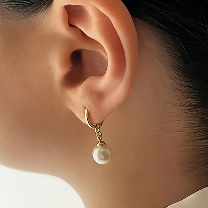 Pearl Harmony | Gold Necklace &amp; Earrings Set