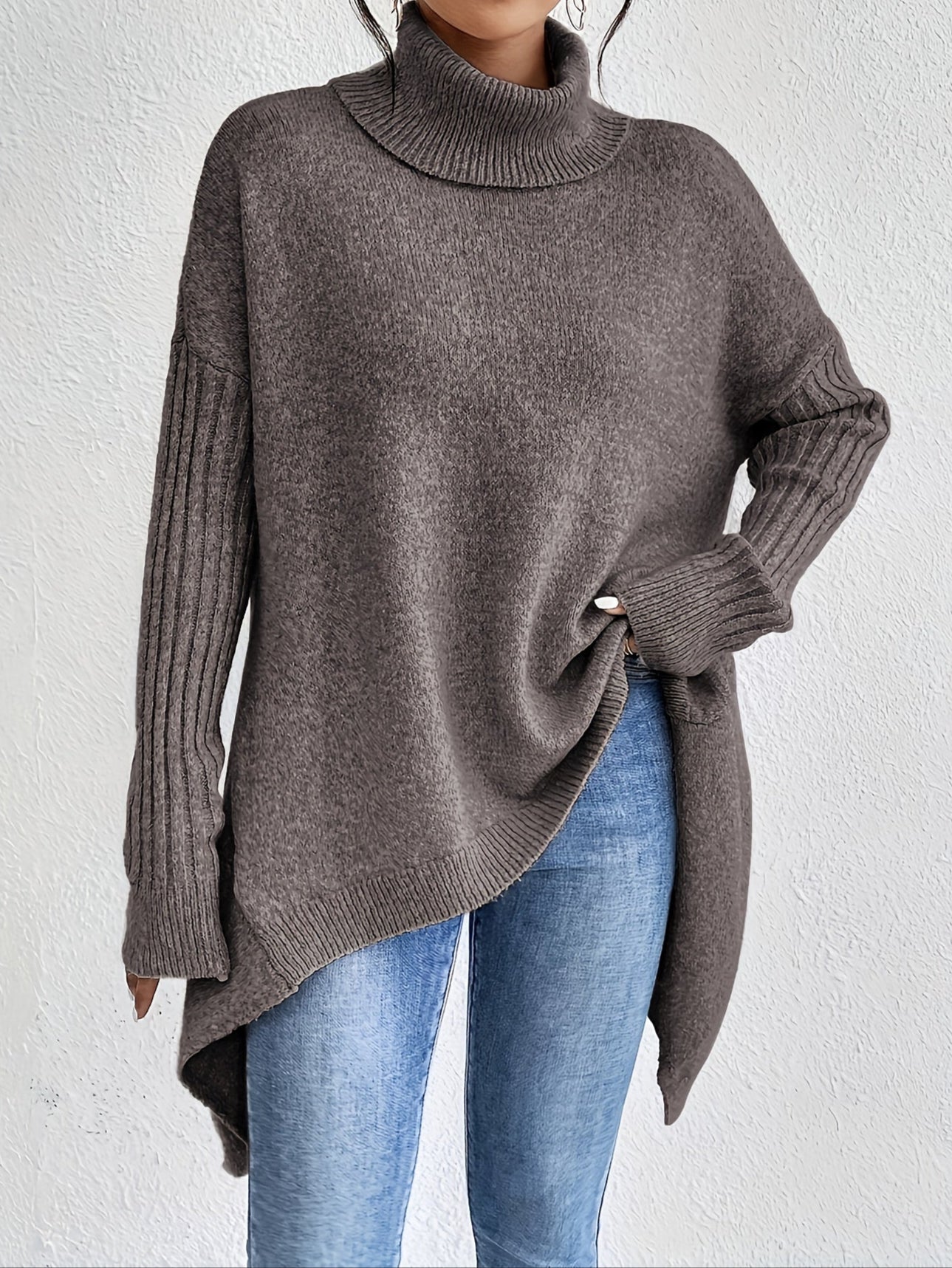 Audrey | Luxe Turtleneck Poncho
