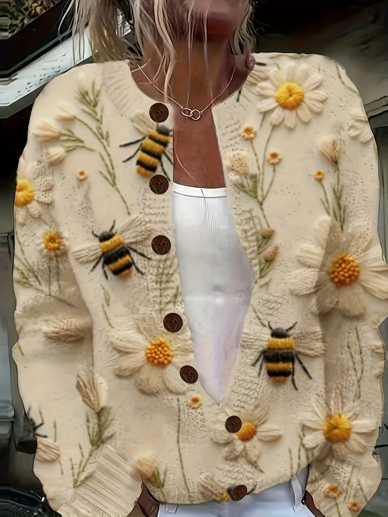 Bee – Meadow Buzz Knit Cardigan