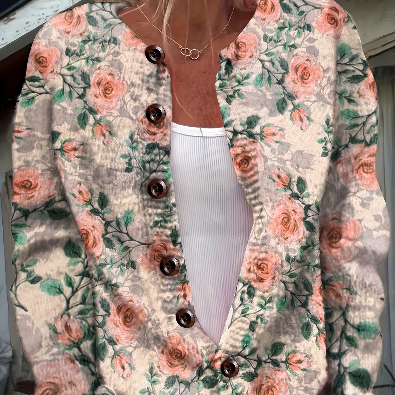 Isabella – Rose Garden Knit Cardigan
