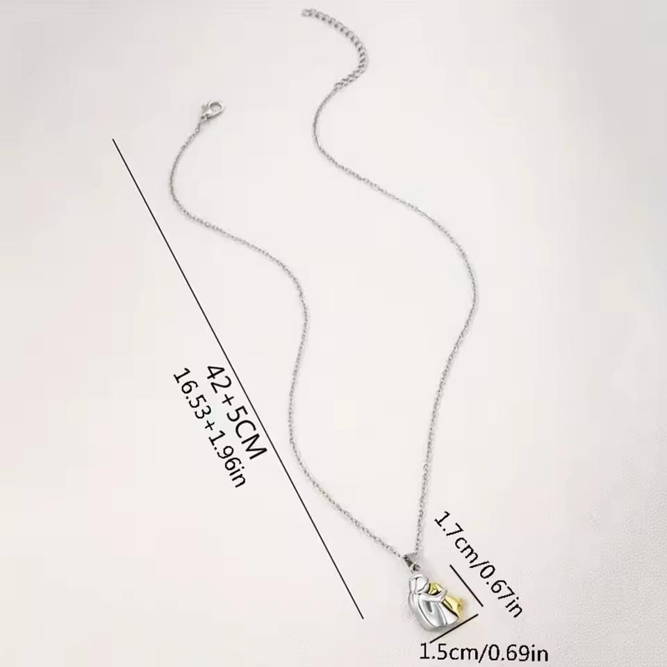 Audrey & Brandon | Dog Embrace Necklace