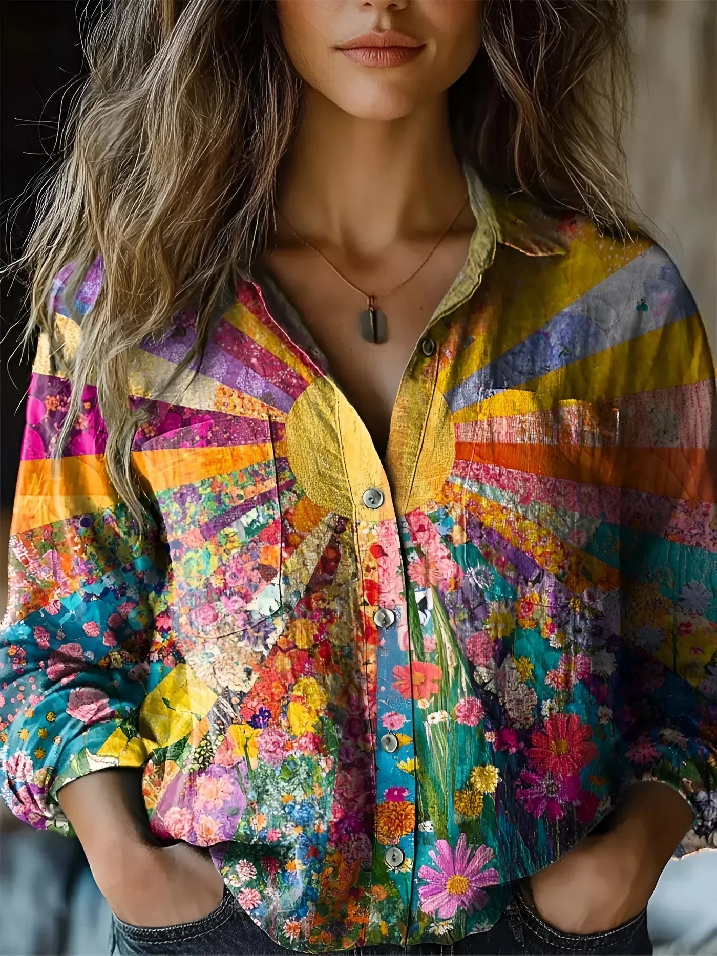 Savannah - Radiant Sunflower Blouse