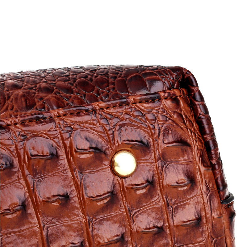 Soraya | Croc-Embossed Leather Handbag