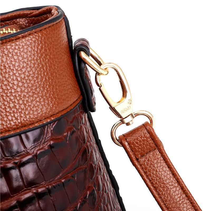 Soraya | Croc-Embossed Leather Handbag
