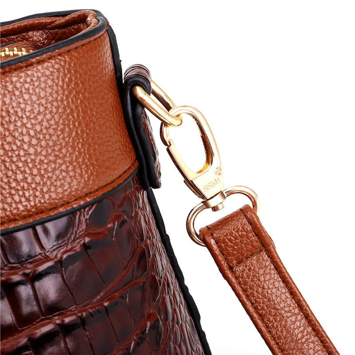 Soraya | Croc-Embossed Leather Handbag