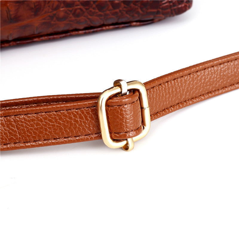 Soraya | Croc-Embossed Leather Handbag